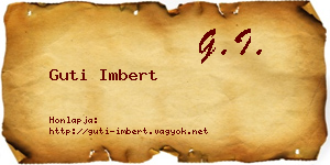 Guti Imbert névjegykártya